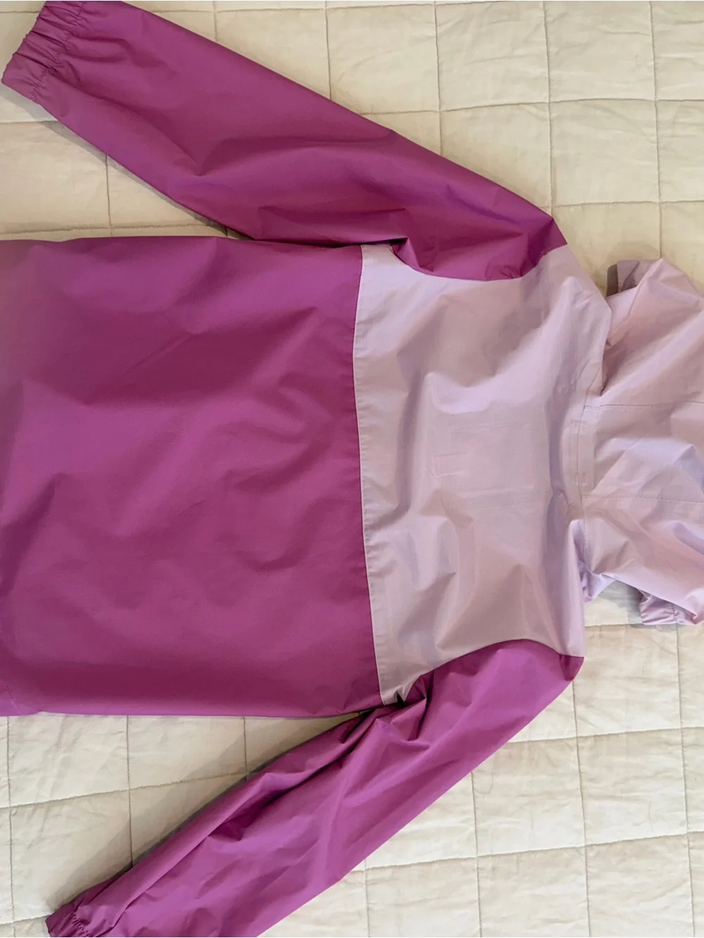 Cat & Jack - Size S (6-7) - Two toned purple Hooded Rain Jacket